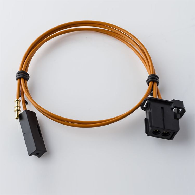 automotive MOST fiber bypass male and female fiber optic loop cable for Media Oriented System Transport (1)