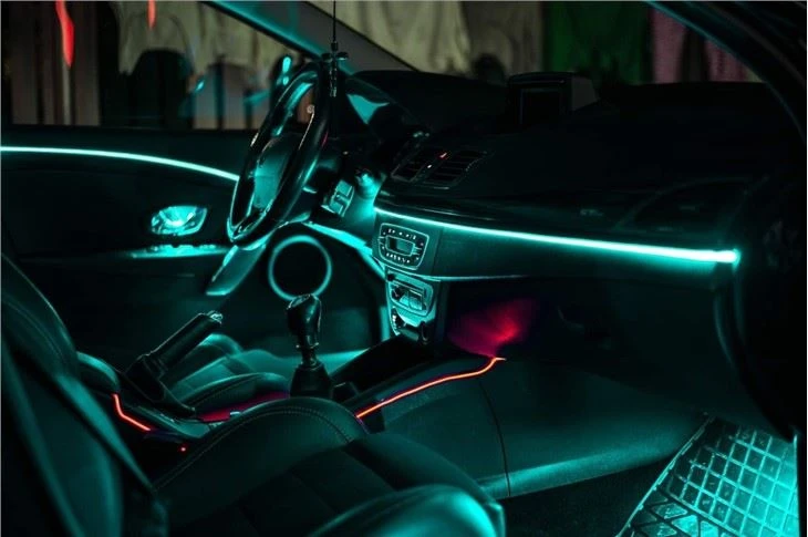 Car interior ambient lighting