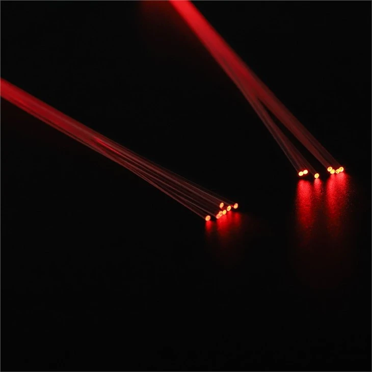 Luces de fibra óptica LED Resplandor lateral Fibra óptica