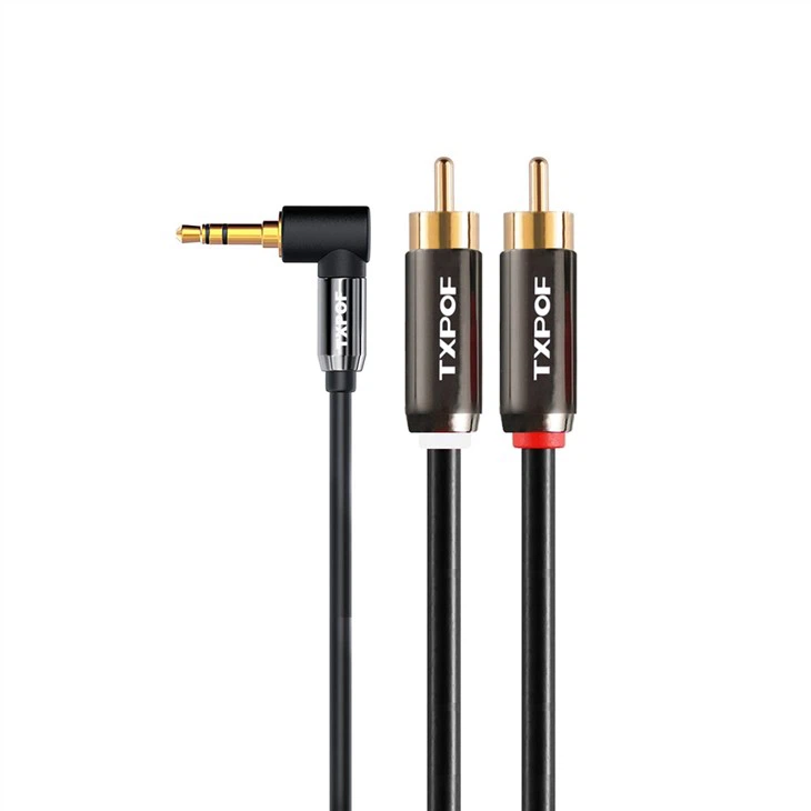 Premium 3.5mm Aux To 2 RCA Audio Cable