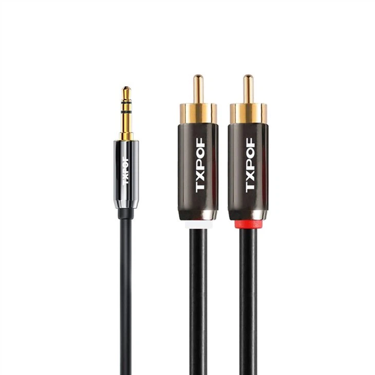 Premium 3.5mm Aux To 2 RCA Audio Cable