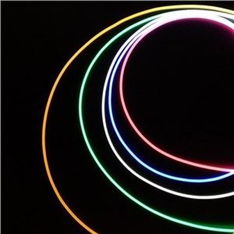 Iluminación de fibra óptica de emisión lateral para piscina